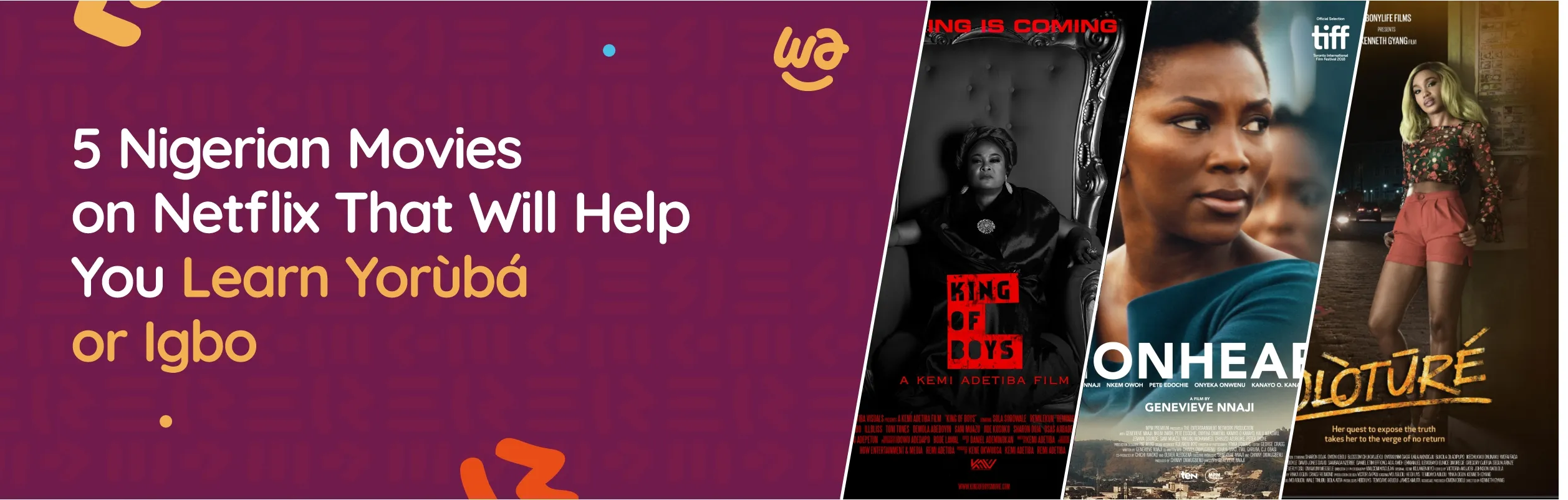 Visual from blog about Nigerian movies that support language learning